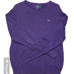 Woman’s Vineyard Vines Cotton V-Neck Sweater
